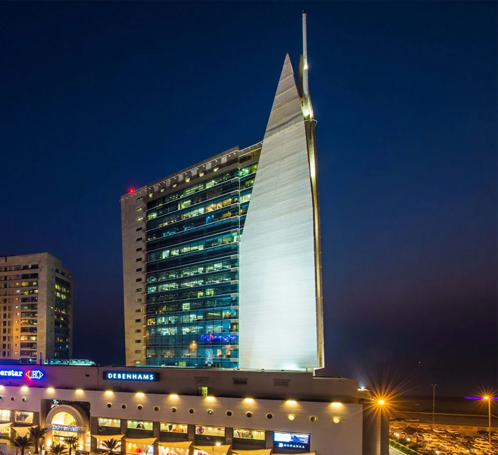 The Harbour Front logo or building, Karachi